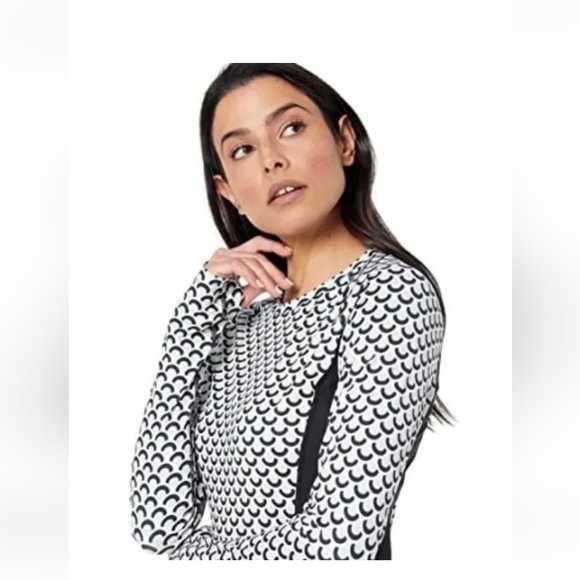 Obermeyer Discover Crew Long Sleeve Base Layer In Nome's Geo Size L - Picture 2 of 9